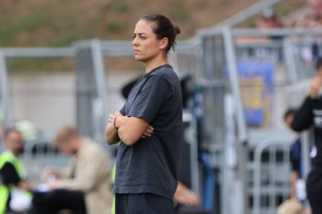 12.09.2026, Fussball, Herren, 3. Liga, Saison 2026 2027, 1. FC Saarbrücken - FC Ingolstadt 04, Trainerin Sabrina Wittmann (FC Ingolstadt 04) Saarbrücken Ludwigsparkstadion Saarland Deutschland (DEU) Copyright: xSebastianxBachx