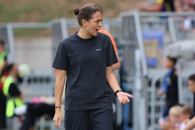 12.09.2026, Fussball, Herren, 3. Liga, Saison 2026 2027, 1. FC Saarbrücken - FC Ingolstadt 04, Trainerin Sabrina Wittmann (FC Ingolstadt 04) Saarbrücken Ludwigsparkstadion Saarland Deutschland (DEU) Copyright: xSebastianxBachx
