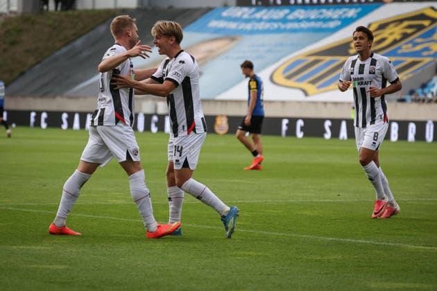 3. Liga - Saison 2026 27 - 1. FC Saarbrücken - FC Ingolstadt 04 - XXXXX - XXXXX - Foto: Meyer Der 0:1 Führungstreffer durch Lars Lokotsch (Nr.13 - FCI) - jubel 3. Liga - Saison 2026 27 - 1. FC Saarbrücken - FC Ingolstadt 04