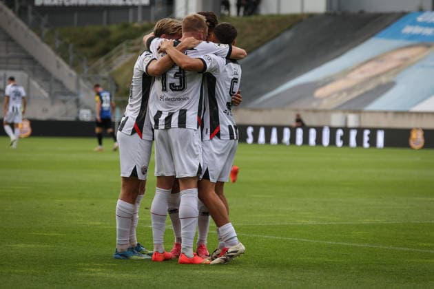 3. Liga - Saison 2026 27 - 1. FC Saarbrücken - FC Ingolstadt 04 - XXXXX - XXXXX - Foto: Meyer Der 0:1 Führungstreffer durch Lars Lokotsch (Nr.13 - FCI) - jubel 3. Liga - Saison 2026 27 - 1. FC Saarbrücken - FC Ingolstadt 04
