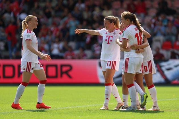 Google Pixel Frauen-Bundesliga: 1. FC Köln - 1. FC Union Berlin; 12.09.2026 Anna Gerhardt (1. FC Köln, 21) Sandra Maria Jessen (1. FC Köln, 11) Taylor Ziemer (1. FC Köln, 18) jubeln zum 1:0 Google Pixel Frauen-Bundesliga: 1. FC Köln - 1. FC Union Berlin; Köln, Franz-Kremer-Stadion; 12.09.2026. DFB REGULATIONS PROHIBIT ANY USE OF PHOTOGRAPHS AS IMAGE SEQUENCES AND OR QUASI-VIDEO. *** Google Pixel Women s Bundesliga: 1. FC Köln vs. 1. FC Union Berlin, September 12, 2026. Anna Gerhardt (1. FC Köln), 21 Sandra Maria Jessen 1 FC Köln, 11 Taylor Ziemer 1 FC Köln, 18 celebrate the 1–0 goal Google Pixel Women’s Bundesliga 1 FC Köln 1 FC Union Berlin Cologne, Franz Kremer Stadium September 12, 2026 DFB regulations prohibit any use of photographs as image sequences and or quasi-video Copyright: xBEAUTIFULxSPORTS Freisenx