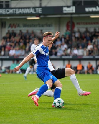 12.09.2026, Sportclub Arena , Verl, GER, 3. Liga, 5. Spieltag: SC Verl vs SV Meppen, Richard Meier (SV Meppen 13) DFL REGULATIONS PROHIBIT ANY USE OF PHOTOGRAPHS AS IMAGE SEQUENCES AND OR QUASI-VIDEO. Verl NRW Sportclub Arena
