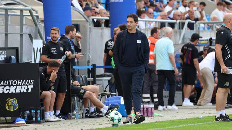12.09.2026, xrekx, Fussball 3.Liga, 1.FC Saarbruecken - FC Ingolstadt 04 v.l. Argirios Giannikis Trainer (1.FC Saarbruecken) Saarbruecken
