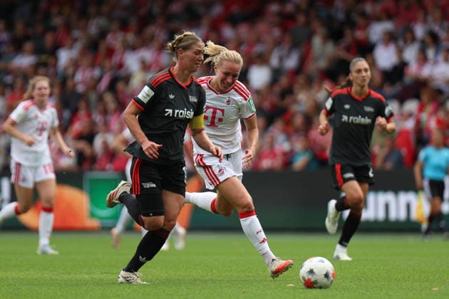 Google Pixel Frauen-Bundesliga: 1. FC Köln - 1. FC Union Berlin; 12.09.2026 Samantha Steuerwald (1. FC Union Berlin, 19) im Zweikampf mit Pauline Bremer (1. FC Köln, 9) Google Pixel Frauen-Bundesliga: 1. FC Köln - 1. FC Union Berlin; Köln, Franz-Kremer-Stadion; 12.09.2026. DFB REGULATIONS PROHIBIT ANY USE OF PHOTOGRAPHS AS IMAGE SEQUENCES AND OR QUASI-VIDEO. *** Google Pixel Women s Bundesliga 1 FC Cologne 1 FC Union Berlin September 12, 2026 Samantha Steuerwald of 1 FC Union Berlin, 19, in a tackle with Pauline Bremer of 1 FC Cologne, 9 Google Pixel Women’s Bundesliga 1 FC Cologne 1 FC Union Berlin Cologne, Franz Kremer Stadium September 12, 2026 DFB regulations prohibit any use of photographs as image sequences and or quasi-video Copyright: xBEAUTIFULxSPORTS Freisenx