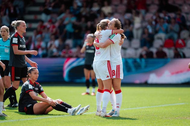 12.09.26, Women, Football, Google Pixel Frauen Bundesliga, Season 2026 2027, 1.FC Köln vs. 1.FC Union Berlin, Matchday 4 Goal Celebration for the 1:0 goal by Taylor Ziemer ( 18 - 1. FC Köln) Cologne Franz-Kremer-Stadium NRW Deutschland