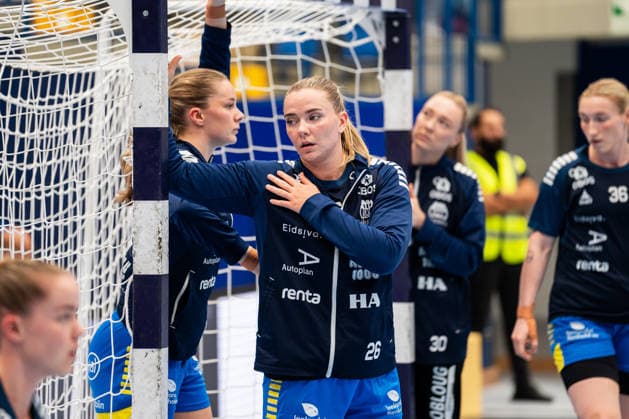 HSG Blomberg-Lippe (GER) vs. Storhamar Handball Elite (NOR), Handball, EHF Champions League Women, Gruppenphase, 12.9.2026, Saision 2026 2027, Lemgo Christina Pedersen (Storhamar Handball Elite, 26) beim Aufwaermen Lemgo Phoenix Contact Arena Deutschland