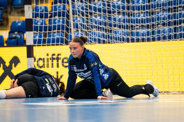 HSG Blomberg-Lippe (GER) vs. Storhamar Handball Elite (NOR), Handball, EHF Champions League Women, Gruppenphase, 12.9.2026, Saision 2026 2027, Lemgo Elin Magnusdottir (HSG Blomberg-Lippe, 33) beim Aufwaermen Lemgo Phoenix Contact Arena Deutschland