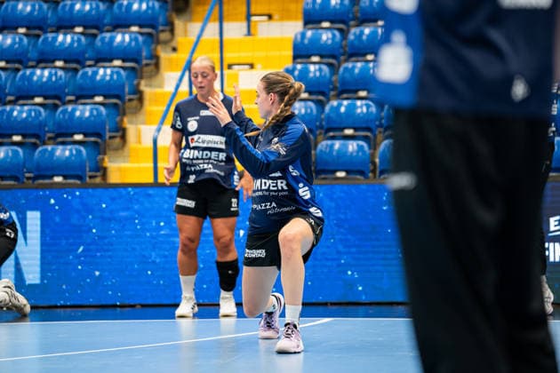 HSG Blomberg-Lippe (GER) vs. Storhamar Handball Elite (NOR), Handball, EHF Champions League Women, Gruppenphase, 12.9.2026, Saision 2026 2027, Lemgo Isabelle Axmann (HSG Blomberg-Lippe, 11) beim Aufwaermen Lemgo Phoenix Contact Arena Deutschland