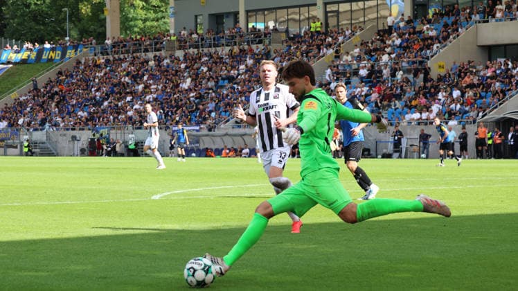 12.09.2026, xrekx, Fussball 3.Liga, 1.FC Saarbruecken - FC Ingolstadt 04 v.l. Matteo Bignetti (1.FC Saarbruecken) Saarbruecken
