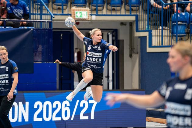 HSG Blomberg-Lippe (GER) vs. Storhamar Handball Elite (NOR), Handball, EHF Champions League Women, Gruppenphase, 12.9.2026, Saision 2026 2027, Lemgo Lilli Roepcke (HSG Blomberg-Lippe, 25) im Torwurf beim Aufwaermen Lemgo Phoenix Contact Arena Deutschland