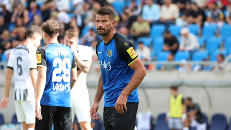 12.09.2026, xrekx, Fussball 3.Liga, 1.FC Saarbruecken - FC Ingolstadt 04 v.l. Kai Brünker Bruenker(1.FC Saarbruecken) Saarbruecken