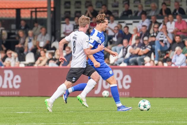 Deutschland: Fussball, 3. Liga, 5. Spieltag, Sportclub Arena Verl, SC Verl vs. SV Meppen: Luis Sprekelmeyer (SV Meppen, 19) Copyright: xMichelxWittex