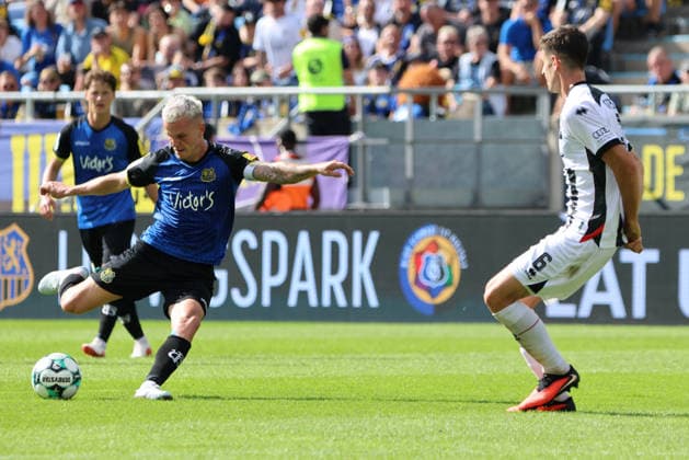 12.09.2026, Fussball, Herren, 3. Liga, Saison 2026 2027, 1. FC Saarbrücken - FC Ingolstadt 04, Florian Pick (1. FC Saarbrücken), Georgios Antzoulas (FC Ingolstadt 04) Saarbrücken Ludwigsparkstadion Saarland Deutschland (DEU) Copyright: xSebastianxBachx