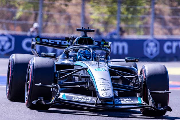 September 12, 2026, Madrid, Madrid, Spain: Madrid, September 12 - George Russell of the United Kingdom drives the 63 Mercedes-AMG Petronas F1 Team W17 E Performance Mercedes during Free Practice 3 ahead of the F1 Grand Prix of Spain at Madring on September 12, 2026 in Madrid, Spain. Madrid Spain - ZUMAl192 20260912_zsp_l192_036 Copyright: xMiguelxLemosx
