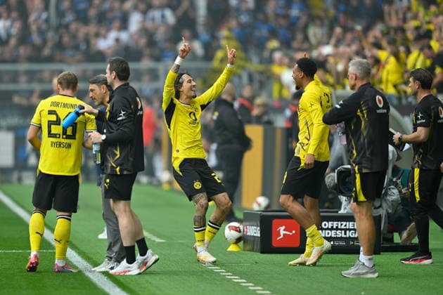 Moenchengladbach, Signal-Iduna-Park, 12.09.26, GER, Herren, 1.Bundesliga, Saison 2026-2027, Borussia Dortmund - SC Paderborn 07 Bild: DFL regulations prohibit any use of photographs as image sequences and or quasi-video. Nordrhein-Westfalen Deutschland *** Mönchengladbach, Signal Iduna Park, September 12, 2026, GER, Men s, Bundesliga 1, 2026–2027 Season, Borussia Dortmund vs. SC Paderborn 07. Image: DFL regulations prohibit any use of photographs as image sequences and or quasi-video. North Rhine-Westphalia, Germany