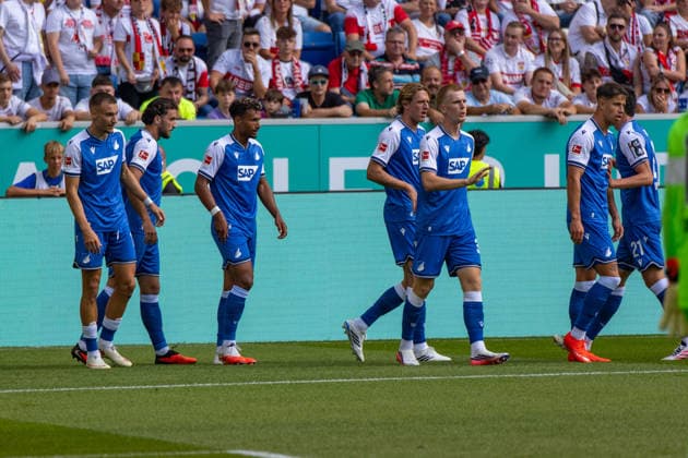 12.09.26 TSG Hoffenheim - VfB Stuttgart Deutschland, Sinsheim, 12.09.2026, Fussball, Bundesliga, Saison 2026 2027, TSG Hoffenheim - VfB Stuttgart: Adam Hlozek (TSG Hoffenheim), Jubel Tor 1:0 Hlozek. *** September 26, 2012 TSG Hoffenheim vs. VfB Stuttgart Germany, Sinsheim, September 12, 2026, Soccer, Bundesliga, 2026–2027 season, TSG Hoffenheim vs. VfB Stuttgart, Adam Hlozek (TSG Hoffenheim), celebrating a goal (1–0), Hlozek