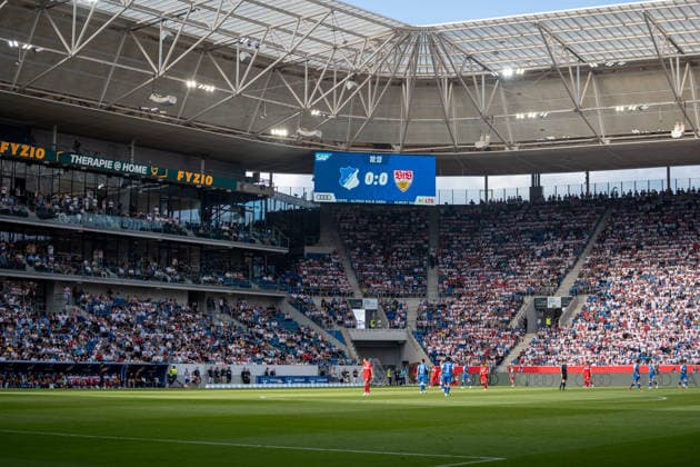 Fussball: 1. Bundesliga, 3. Spieltag, TSG Hoffenheim - VfB Stuttgart am 12.09.2026 in Sinsheim (SNP Arena), Deutschland, Saison 2026 2027: Stand 0:0 Sinsheim SNP Arena Deutschland *** Soccer: Bundesliga 1, Matchday 3, TSG Hoffenheim vs. VfB Stuttgart on September 12, 2026, at Sinsheim SNP Arena, Germany; 2026–2027 season; Score: 0–0; Sinsheim SNP Arena, Germany Copyright: xPhilippxImhofx