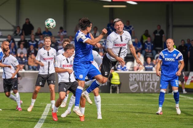 Deutschland: Fussball, 3. Liga, 5. Spieltag, Sportclub Arena Verl, SC Verl vs. SV Meppen: Niko Kijewski (SC Verl, 19) Copyright: xMichelxWittex