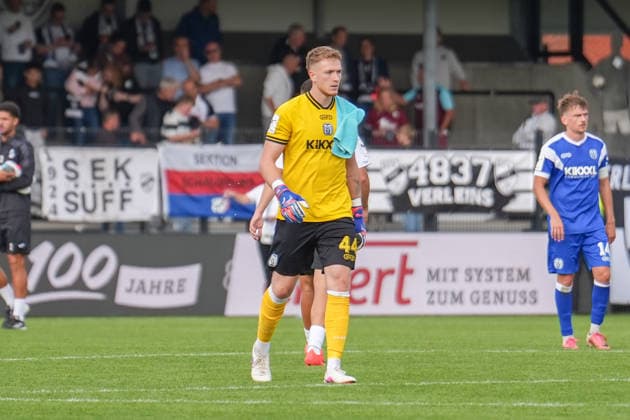 Deutschland: Fussball, 3. Liga, 5. Spieltag, Sportclub Arena Verl, SC Verl vs. SV Meppen: Julius Pünt (SV Meppen, 44) ist enttäuscht. Copyright: xMichelxWittex
