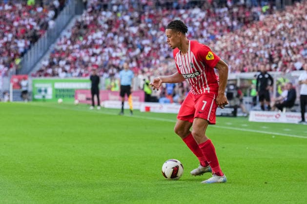 1. Bundesliga: SC Freiburg vs Borussia Mönchengladbach, 12.09.2026 Derry Scherhant (SC Freiburg, 7) am Ball 1. Bundesliga: SC Freiburg vs Borussia Mönchengladbach, Europa-Park-Stadion, 12.09.2026 DFB DFL REGULATIONS PROHIBIT ANY USE OF PHOTOGRAPHS AS IMAGE SEQUENCES AND OR QUASI-VIDEO. *** 1 Bundesliga: SC Freiburg vs. Borussia Mönchengladbach, September 12, 2026; Derry Scherhant (SC Freiburg), 7 on the ball; 1 Bundesliga: SC Freiburg vs. Borussia Mönchengladbach, Europa-Park Stadium, September 12, 2026 DFB DFL regulations prohibit any use of photographs as image sequences and or quasi-video. Copyright: xBEAUTIFULxSPORTS Boscox