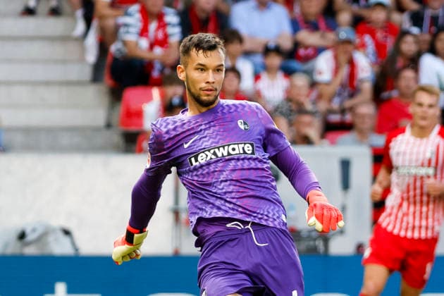 Mio Backhaus (SC Freiburg, 01) , Deutschland, Fussball, 1. Bundesliga, 3.Spieltag, 2026 2027, SC Freiburg vs. Borussia Mönchengladbach, 12.09.2026, Freiburg im Breisgau Europa-Park Stadion Deutschland *** Mio Backhaus, SC Freiburg, 01, Germany, Soccer, Bundesliga 1, Matchday 3, 2026–2027, SC Freiburg vs. Borussia Mönchengladbach, September 12, 2026, Freiburg im Breisgau, Europa-Park Stadium, Germany Copyright: xGrantxHubbsx