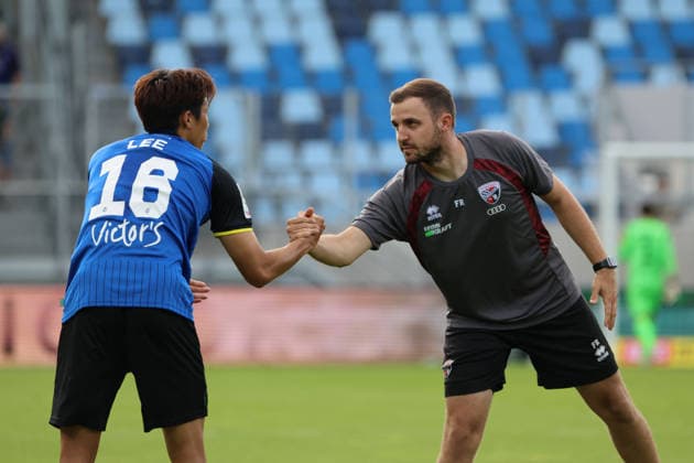 12.09.2026, Fussball, Herren, 3. Liga, Saison 2026 2027, 1. FC Saarbrücken - FC Ingolstadt 04, Seung-Joon Lee (1. FC Saarbrücken) Saarbrücken Ludwigsparkstadion Saarland Deutschland (DEU) Copyright: xSebastianxBachx