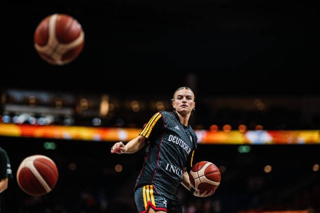 FIBA Women™s Basketball World Cup 2026: Frankreich vs. Deutschland, 12.09.2026 Alexandra Wilke (Deutschland, 3); Basketball, FIBA Women™s Basketball World Cup 2026, Final Phase, Halbfinale: Frankreich vs. Deutschland am 12.09.2026 in der Uber Arena, Berlin Copyright: xBEAUTIFULxSPORTS Tonhäuserx