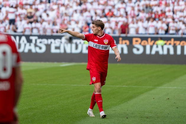 Fussball: 1. Bundesliga, 3. Spieltag, TSG Hoffenheim - VfB Stuttgart am 12.09.2026 in Sinsheim (SNP Arena), Deutschland, Saison 2026 2027: Chris Führich (VfB Stuttgart, 10) Sinsheim SNP Arena Deutschland *** Soccer, Bundesliga 1, Matchday 3, TSG Hoffenheim vs. VfB Stuttgart on September 12, 2026, at Sinsheim SNP Arena, Germany, 2026–2027 season, Chris Führich (VfB Stuttgart), 10, Sinsheim SNP Arena, Germany Copyright: xPhilippxImhofx