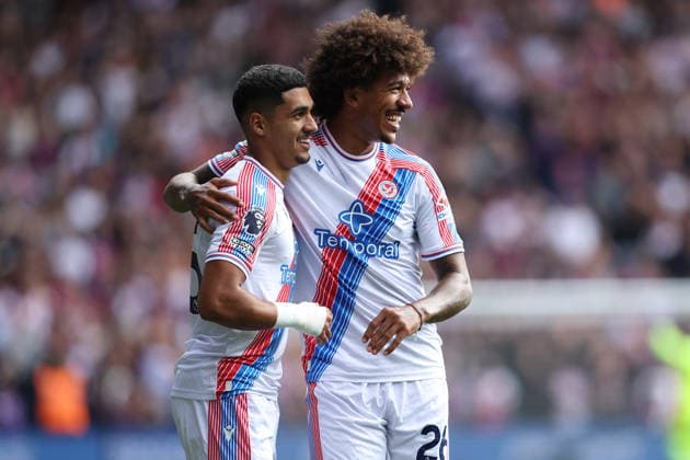 12th September 2026; Selhurst Park, London, England; Premier League Football, Crystal Palace versus Ipswich Town; Anan Khalaili of Crystal Palace celebrates his goal in the 14th minute for 1-0 KatiexChan