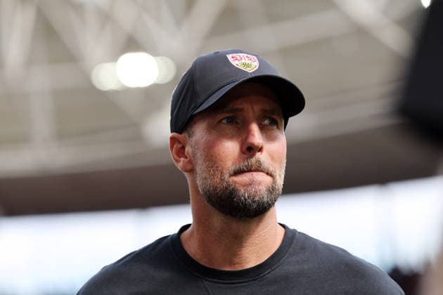 12.09.26 TSG 1899 Hoffenheim - VfB Stuttgart Deutschland, Sinsheim, 12.09.2026, Fussball, Bundesliga, Saison 2026 2027, TSG 1899 Hoffenheim - VfB Stuttgart: Sebastian Hoeneß (Trainer VfB Stuttgart). *** September 12, 2026 TSG 1899 Hoffenheim vs. VfB Stuttgart Germany, Sinsheim, September 12, 2026, Soccer, Bundesliga, 2026–2027 season, TSG 1899 Hoffenheim vs. VfB Stuttgart; Sebastian Hoeneß, Coach of VfB Stuttgart