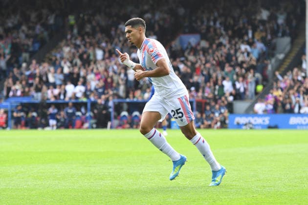 Crystal Palace v Ipswich Town, Premier League GOAL CELEBRATION by Anan Khalaili of Crystal Palace after he scores to make it 1-0 during the Premier League match between Crystal Palace and Ipswich Town at Selhurst Park, London, UK on 12 September 2026. London Selhurst Park Greater London UK Editorial use only DataCo restrictions apply See www.football-dataco.com , Copyright: xJeffxMoodx PSI-24873-0013