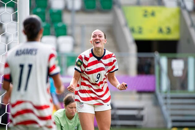 September 12, 2026, Sosnowiec, Silesian Voivodeship, Poland: BUCK ALEX of USA celebrates his goal and the second during the FIFA U20 Womens World Cup Poland 2026 match between New Zealand versus USA at ArcelorMittal Park Soccer 2026: FIFA U20 WomenÃ‚Â S World Cup Poland 2026: New Zealand - USA  - ZUMAs385 20260912_zsp_s385_036 Copyright: xLeopoldxSoglox