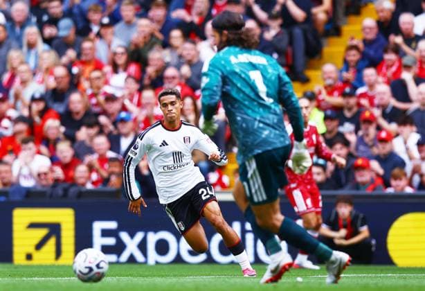 Josh King of Fulham Liverpool v Fulham, Premier League, Football, Football, Anfield, Liverpool, UK - 12 Sep 2026Liverpool Anfield United Kingdom EDITORIAL USE ONLY No use with unauthorised audio, video, data, fixture lists, club league logos or live services. Online in-match use limited to 120 images, no video emulation. No use in betting, games or single club league player publications.  Copyright: xMattxWest Shutterstockx 17144551as