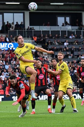 Bournemouth v Brentford Premier League Jannik Schuster of Brentford during the Premier League match at the Vitality Stadium, Bournemouth 12 09 2026 UK Newspapers OUT Copyright: xJeremyxLandeyx FIL-23934-0029
