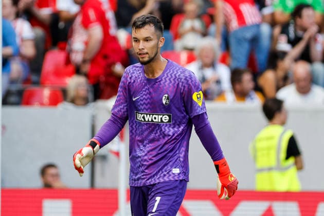 Mio Backhaus (SC Freiburg, 01) , Deutschland, Fussball, 1. Bundesliga, 3.Spieltag, 2026 2027, SC Freiburg vs. Borussia Mönchengladbach, 12.09.2026, Freiburg im Breisgau Europa-Park Stadion Deutschland *** Mio Backhaus, SC Freiburg, 01, Germany, Soccer, Bundesliga 1, Matchday 3, 2026–2027, SC Freiburg vs. Borussia Mönchengladbach, September 12, 2026, Freiburg im Breisgau, Europa-Park Stadium, Germany Copyright: xGrantxHubbsx
