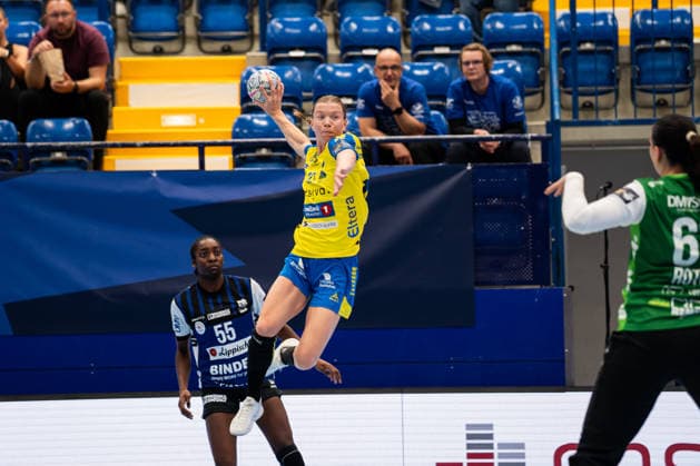 HSG Blomberg-Lippe (GER) vs. Storhamar Handball Elite (NOR), Handball, EHF Champions League Women, Gruppenphase, 12.9.2026, Saision 2026 2027, Lemgo Nora Isabell Husom Nordstrand (Storhamar Handball Elite, 20) im Torwurf Lemgo Phoenix Contact Arena Deutschland