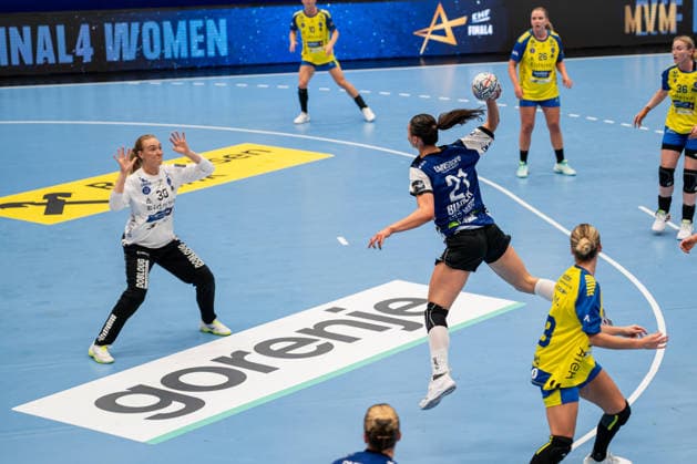 HSG Blomberg-Lippe (GER) vs. Storhamar Handball Elite (NOR), Handball, EHF Champions League Women, Gruppenphase, 12.9.2026, Saision 2026 2027, Lemgo Nuria Bucher (HSG Blomberg-Lippe, 21) im Torwurf Lemgo Phoenix Contact Arena Deutschland