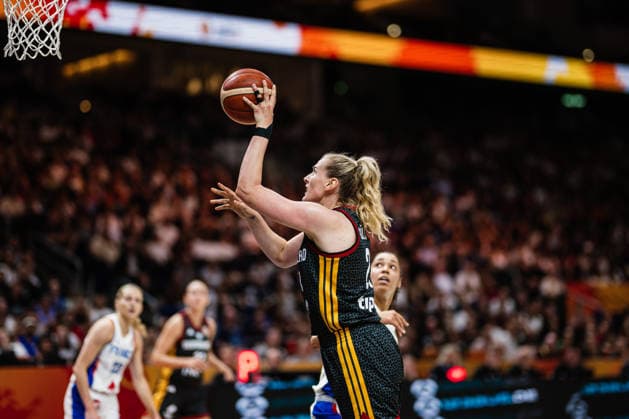 FIBA Women™s Basketball World Cup 2026: Frankreich vs. Deutschland, 12.09.2026 Marie Gülich (Deutschland, 21); Basketball, FIBA Women™s Basketball World Cup 2026, Final Phase, Halbfinale: Frankreich vs. Deutschland am 12.09.2026 in der Uber Arena, Berlin Copyright: xBEAUTIFULxSPORTS Tonhäuserx