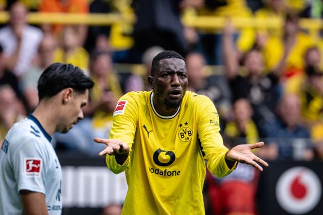 Serhou Guirassy 9 (Borussia Dortmund), Borussia Dortmund vs. SC Paderborn 07, Fussball, 1. Bundesliga, 03. Spieltag, 12.09.2026 DFB regulations prohibit any use of photographs as image sequences and or quasi-video Dortmund Nordrhein-Westfalen Deutschland *** Serhou Guirassy 9 Borussia Dortmund, Borussia Dortmund vs. SC Paderborn 07, Soccer, Bundesliga 1, Matchday 3, September 12, 2026. DFB regulations prohibit any use of photographs as image sequences and or quasi-video. Dortmund, North Rhine-Westphalia, Germany Copyright: xkolbert-press MarcxNiemeyerx