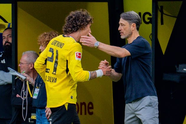 1. Bundesliga, 3. Spieltag, Borussia Dortmund vs. SC Paderborn 07 am 12.09.2026 Dreifach Auswechselung Ethan Nwaneri Fabio Silva Joey Veerman gegen Felix Nmecha Marcel Sabitzer Carney Chukwuemeka mit Niko Kovac *** Bundesliga 1, Matchday 3, Borussia Dortmund vs. SC Paderborn 07 on September 12, 2026: Triple substitution—Ethan Nwaneri, Fabio Silva, and Joey Veerman for Felix Nmecha, Marcel Sabitzer, and Carney Chukwuemeka—with Niko Kovac Copyright: xBahhoxKarax