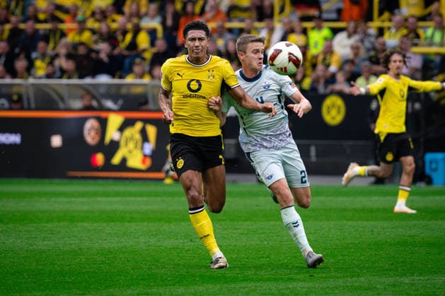 Jobe Bellingham 7 (Borussia Dortmund), Borussia Dortmund vs. SC Paderborn 07, Fussball, 1. Bundesliga, 03. Spieltag, 12.09.2026 DFB regulations prohibit any use of photographs as image sequences and or quasi-video Dortmund Nordrhein-Westfalen Deutschland *** Jobe Bellingham 7, Borussia Dortmund, Borussia Dortmund vs. SC Paderborn 07, Soccer, Bundesliga 1, Matchday 3, September 12, 2026. DFB regulations prohibit any use of photographs as image sequences and or quasi-video. Dortmund, North Rhine-Westphalia, Germany Copyright: xkolbert-press MarcxNiemeyerx
