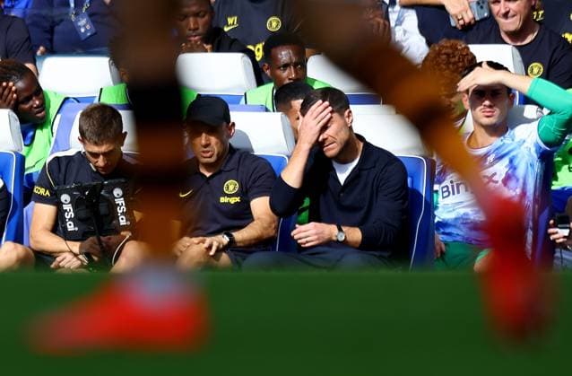 Xabi Alonso manager of Chelsea reacts Chelsea v Hull City, Premier League, Football, Football, Stamford Bridge, London, UK - 12 Sep 2026London Stamford Bridge United Kingdom EDITORIAL USE ONLY No use with unauthorised audio, video, data, fixture lists, club league logos or live services. Online in-match use limited to 120 images, no video emulation. No use in betting, games or single club league player publications.  Copyright: xMichaelxZemanek Shutterstockx 17144546at