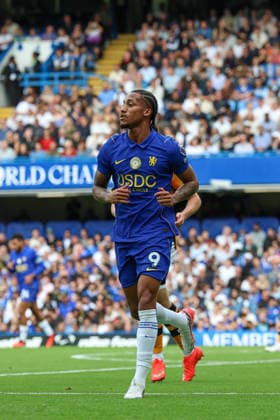 LONDON, ENGLAND, Saturday 12th September 2026: Jao Pedro of Chelsea running during the Premier League Fixture between Chelsea and Hull City at Stamford Bridge in London, England. (Photo by Alex Ferrelly Sports Press Photo)  Copyright: xAlexxFerrelly SportsxPressxPhotox Sportspressphoto_SPR228671