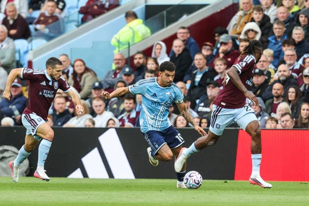 Aston Villa v Nottingham Forest, Premier League Morgan Gibbs-White of Nottingham Forest in action during the Aston Villa v Nottingham Forest Premier League match at Villa Park, Birmingham, England on 12 September 2026 Credit: Richard Bierton Every Second Media Editorial use only. All images are copyright Every Second Media Limited. No images may be reproduced without prior permission. All rights reserved. Premier League and Football League images are subject to licensing agreements with Football DataCo Limited. see https: www.football-dataco.com Copyright: xIMAGO EveryxSecondxMediax ESM-2156-0043 RichardxBiertonx xEveryxSecondxMediax