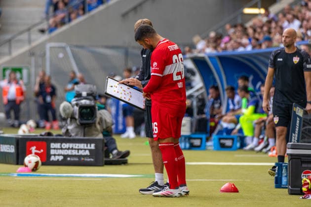 12.09.26 TSG Hoffenheim - VfB Stuttgart Deutschland, Sinsheim, 12.09.2026, Fussball, Bundesliga, Saison 2026 2027, TSG Hoffenheim - VfB Stuttgart: Deniz Undav (VfB Stuttgart), Einwechslung. *** September 12, 2026 TSG Hoffenheim vs. VfB Stuttgart Germany, Sinsheim, September 12, 2026, Soccer, Bundesliga, 2026–2027 Season, TSG Hoffenheim vs. VfB Stuttgart, Deniz Undav (VfB Stuttgart), Substitute