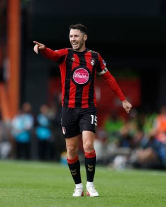 Adam Smith of Bouremouth AFC Bournemouth v Brentford, Premier League, Football, Football, Vitality Stadium, Bournemouth, UK - 12 Sep 2026Bournemouth Vitality Stadium United Kingdom EDITORIAL USE ONLY No use with unauthorised audio, video, data, fixture lists, club league logos or live services. Online in-match use limited to 120 images, no video emulation. No use in betting, games or single club league player publications.  Copyright: xWillxCooper Shutterstockx 17144545ah