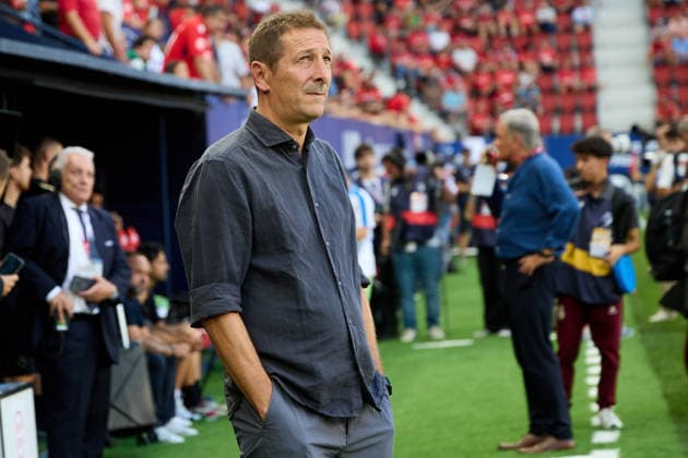 LaLiga EASports 2026 27 CA Osasuna v RCD Espanyol Luis Miguel Ramis (Coach. OSA) during the LaLiga EA Sports match between CA Osasuna and RCD Espanyol played at El Sadar in Pamplona. Credit: Inigo Alzugaray Agencia LOF Pamplona LaLiga EASports 2026 27 CA Osasuna v RCD Espanyol