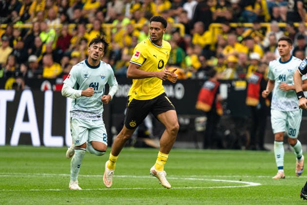 Deutschland: Bundesliga 2026 2027 3. Spieltag, Borussia Dortmund vs. SC Paderborn 07 , Samstag, 12.09.2026 Signal Iduna Park, Nordrhein-Westfalen Felix Nmecha (Borussia Dortmund, 8) *** Germany Bundesliga 2026–2027, Matchday 3: Borussia Dortmund vs. SC Paderborn 07, Saturday, September 12, 2026, Signal Iduna Park, North Rhine-Westphalia, Felix Nmecha (Borussia Dortmund), 8 Copyright: xCelinaxLeiersx