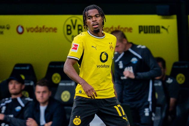 1. Bundesliga, 3. Spieltag, Borussia Dortmund vs. SC Paderborn 07 am 12.09.2026 Carney Chukwuemeka *** Bundesliga 1, Matchday 3, Borussia Dortmund vs. SC Paderborn 07 on September 12, 2026, Carney Chukwuemeka Copyright: xBahhoxKarax