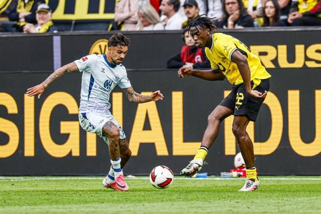 DORTMUND - Joane Gadou of Borussia Dortmund during the Bundesliga match between Borussia Dortmund and SC Paderborn 07 at Signal Iduna Park on September 12, 2026 in Dortmund, Germany. MARCEL TER BALS ANP Bundesliga 2026 27 xVIxANPxSportx xMarcelxterxBalsxIVx 568307275 originalFilename: 568307275.jpg